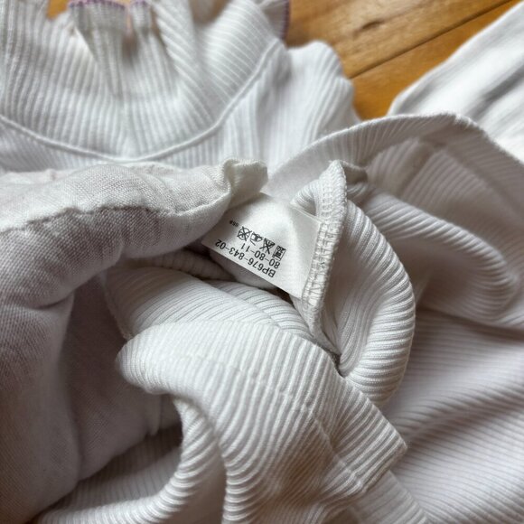 Burberry Girls' White Cotton Undershirt – Size 80cm - Picture 11 of 15